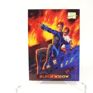 1994 Marvel Masterpieces #9 BLACK WIDOW Hildebrandt Brothers Fleer (a84)